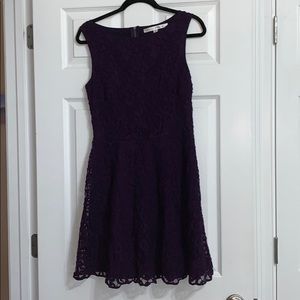 Purple lace dress